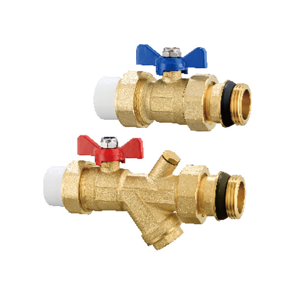 PPR Shunt Ball Valve (Straight Type Filter)